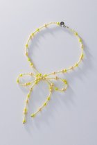 【アデルビジュー  ポップ/POP ADER bijoux / KIDS】の【KIDS】Juliette pearl ribbon ネックレス イエロー|ID: prp329100004948789 ipo3291000000037135395