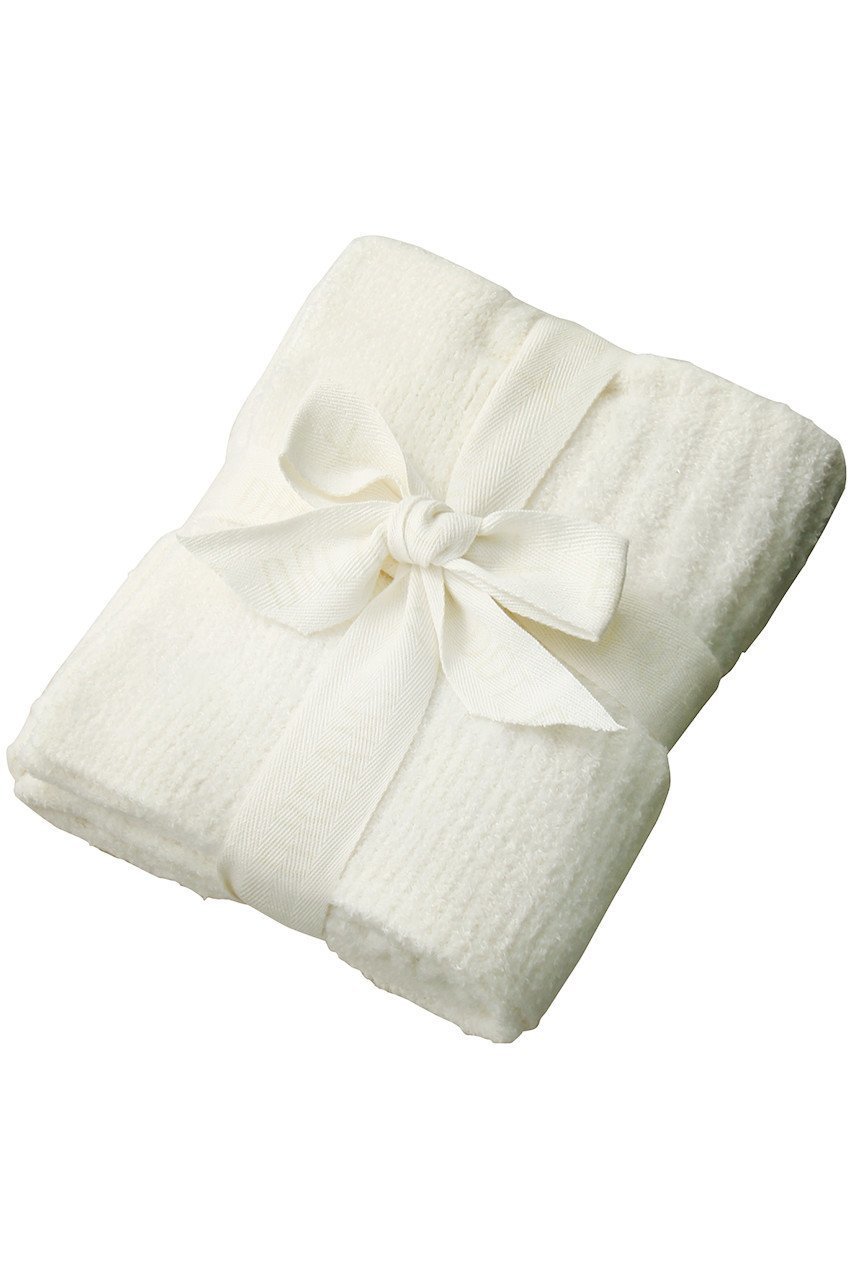 【ベアフットドリームス/BAREFOOT DREAMS / KIDS】の【BABY&KIDS】コージーシックライト リブ編みブランケット ソフトアーモンド F インテリア・キッズ・メンズ・レディースファッション・服の通販 founy(ファニー) 　ファッション　Fashion　キッズファッション　Fashion for Kids　なめらか　Smooth, Silky Texture　シンプル　Simple, Minimal　ブランケット　Blanket, Throw Blanket　ベルベット　Velvet, Velvety　冬　Winter / This Winter　夏　Summer　抗菌　Antibacterial, Bacteria-Resistant　ホワイト|ID: prp329100004948823 ipo3291000000037135605