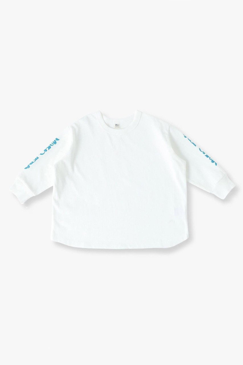 【その他のブランド/Other】の【KIDS】ロゴプリント ロングスリーブティー インテリア・キッズ・メンズ・レディースファッション・服の通販 founy(ファニー) 　ファッション　Fashion　キッズファッション　Fashion for Kids　トップス・カットソー　Cut & Sew Tops　おすすめ　Recommended / Our Picks　スリーブ　Sleeve, Long Sleeve / Short Sleeve　プリント　Print, Printed Pattern　ロング　Long, Long-Length　ホワイト|ID: prp329100004948852 ipo3291000000037135804