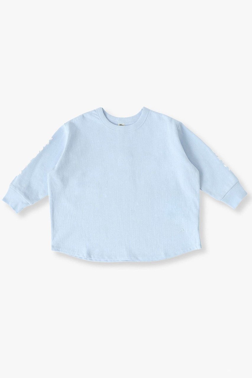 【その他のブランド/Other】の【KIDS】ロゴプリント ロングスリーブティー インテリア・キッズ・メンズ・レディースファッション・服の通販 founy(ファニー) 　ファッション　Fashion　キッズファッション　Fashion for Kids　トップス・カットソー　Cut & Sew Tops　おすすめ　Recommended / Our Picks　スリーブ　Sleeve, Long Sleeve / Short Sleeve　プリント　Print, Printed Pattern　ロング　Long, Long-Length　ライトブルー|ID: prp329100004948852 ipo3291000000037135805