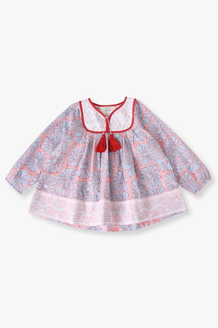 【その他のブランド/Other】の【KIDS】【RH別注】【SZ Blockprints】トロピカルプリントチュニック インテリア・キッズ・メンズ・レディースファッション・服の通販 founy(ファウニー) https://founy.com/ ファッション Fashion キッズファッション Fashion for Kids ワンピース Dresses スペシャル Special, Limited Edition チュニック Tunic, Long Top プリント Print, Printed Pattern 別注 Limited Edition, Custom Order |ID: prp329100004948853 ipo3291000000037135808