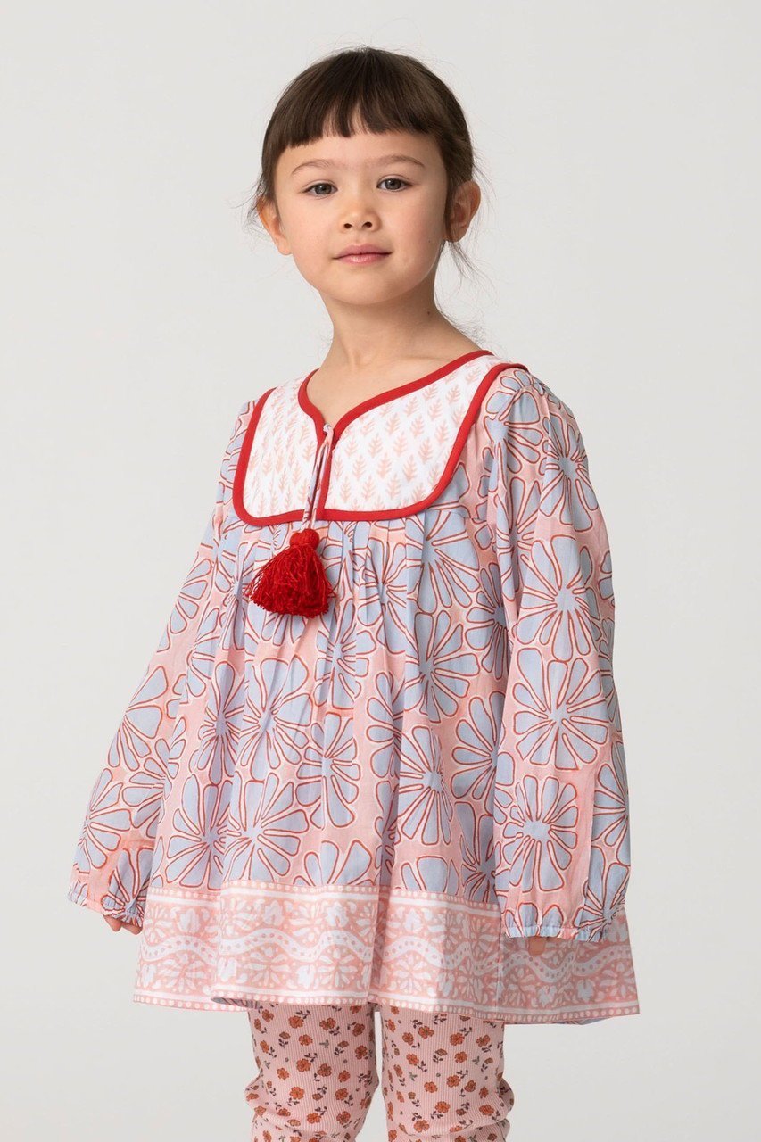 【その他のブランド/Other】の【KIDS】【RH別注】【SZ Blockprints】トロピカルプリントチュニック 人気、トレンドファッション・服の通販 founy(ファニー) 　ファッション　Fashion　キッズファッション　Fashion for Kids　ワンピース　Dresses　スペシャル　Special, Limited Edition　チュニック　Tunic, Long Top　プリント　Print, Printed Pattern　別注　Limited Edition, Custom Order　other-5|ID: prp329100004948853 ipo3291000000037135813