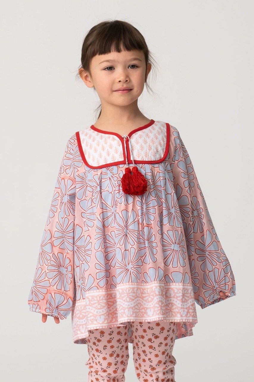 【その他のブランド/Other】の【KIDS】【RH別注】【SZ Blockprints】トロピカルプリントチュニック 人気、トレンドファッション・服の通販 founy(ファニー) 　ファッション　Fashion　キッズファッション　Fashion for Kids　ワンピース　Dresses　スペシャル　Special, Limited Edition　チュニック　Tunic, Long Top　プリント　Print, Printed Pattern　別注　Limited Edition, Custom Order　other-8|ID: prp329100004948853 ipo3291000000037135816