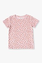 【その他のブランド/Other】の【KIDS】フラワープリントTシャツ 人気、トレンドファッション・服の通販 founy(ファニー) ファッション Fashion キッズファッション Fashion for Kids トップス・カットソー Cut & Sew Tops コンパクト Compact, Small Size テレコ Ribbed, Rib Stitch フィット Fit, Slim Fit フラワー Flower, Floral プリント Print, Printed Pattern thumbnail ピンク|ID: prp329100004948856 ipo3291000000037135835