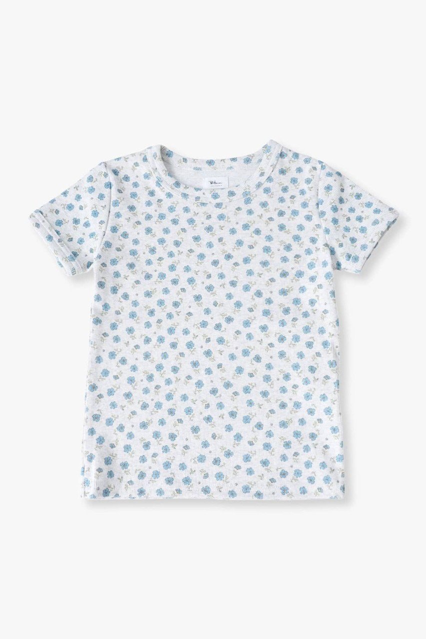 【その他のブランド/Other】の【KIDS】フラワープリントTシャツ インテリア・キッズ・メンズ・レディースファッション・服の通販 founy(ファニー) 　ファッション　Fashion　キッズファッション　Fashion for Kids　トップス・カットソー　Cut & Sew Tops　コンパクト　Compact, Small Size　テレコ　Ribbed, Rib Stitch　フィット　Fit, Slim Fit　フラワー　Flower, Floral　プリント　Print, Printed Pattern　オートミール|ID: prp329100004948856 ipo3291000000037135837
