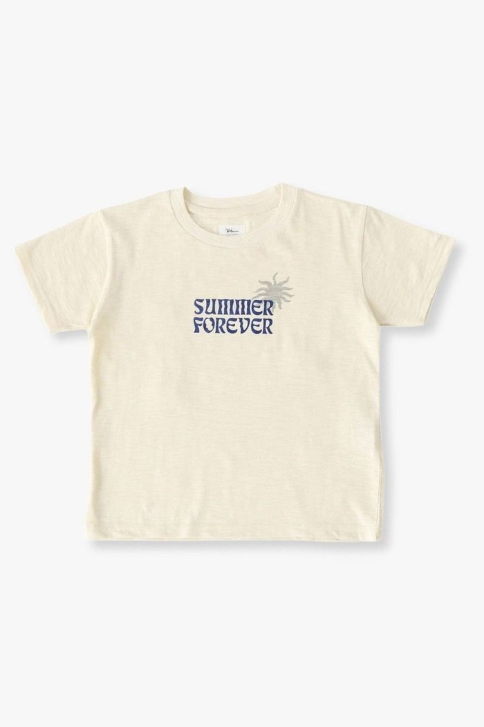 【その他のブランド/Other】の【KIDS】サマーフォーエバーTシャツ インテリア・キッズ・メンズ・レディースファッション・服の通販 founy(ファウニー) https://founy.com/ ファッション Fashion キッズファッション Fashion for Kids トップス・カットソー Cut & Sew Tops グラフィック Graphic, Graphic Design サマー Summer, Summer Style 夏 Summer |ID: prp329100004948858 ipo3291000000037135844