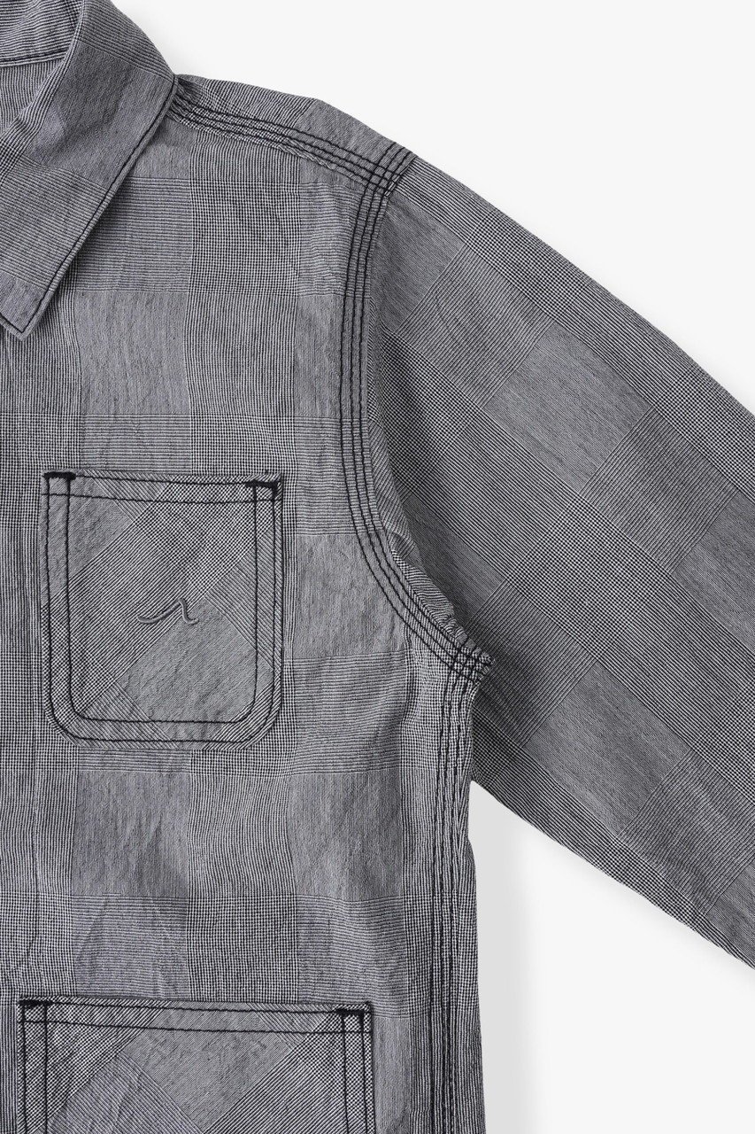 【その他のブランド/Other】の【KIDS】ワッシャーチェックジャケット 人気、トレンドファッション・服の通販 founy(ファニー) 　ファッション　Fashion　キッズファッション　Fashion for Kids　アウター　Coat Outerwear /Kids　ジャケット　Jacket, Outerwear　チェック　Check, Plaid, Tartan　バランス　Balance, Style Balance　リネン　Linen, Linen Fabric　リラックス　Relax, Relaxed Fit　other-3|ID: prp329100004948860 ipo3291000000037135859