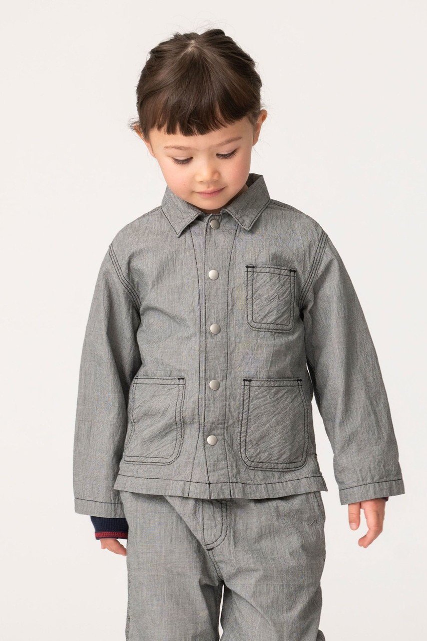 【その他のブランド/Other】の【KIDS】ワッシャーチェックジャケット 人気、トレンドファッション・服の通販 founy(ファニー) 　ファッション　Fashion　キッズファッション　Fashion for Kids　アウター　Coat Outerwear /Kids　ジャケット　Jacket, Outerwear　チェック　Check, Plaid, Tartan　バランス　Balance, Style Balance　リネン　Linen, Linen Fabric　リラックス　Relax, Relaxed Fit　other-7|ID: prp329100004948860 ipo3291000000037135863