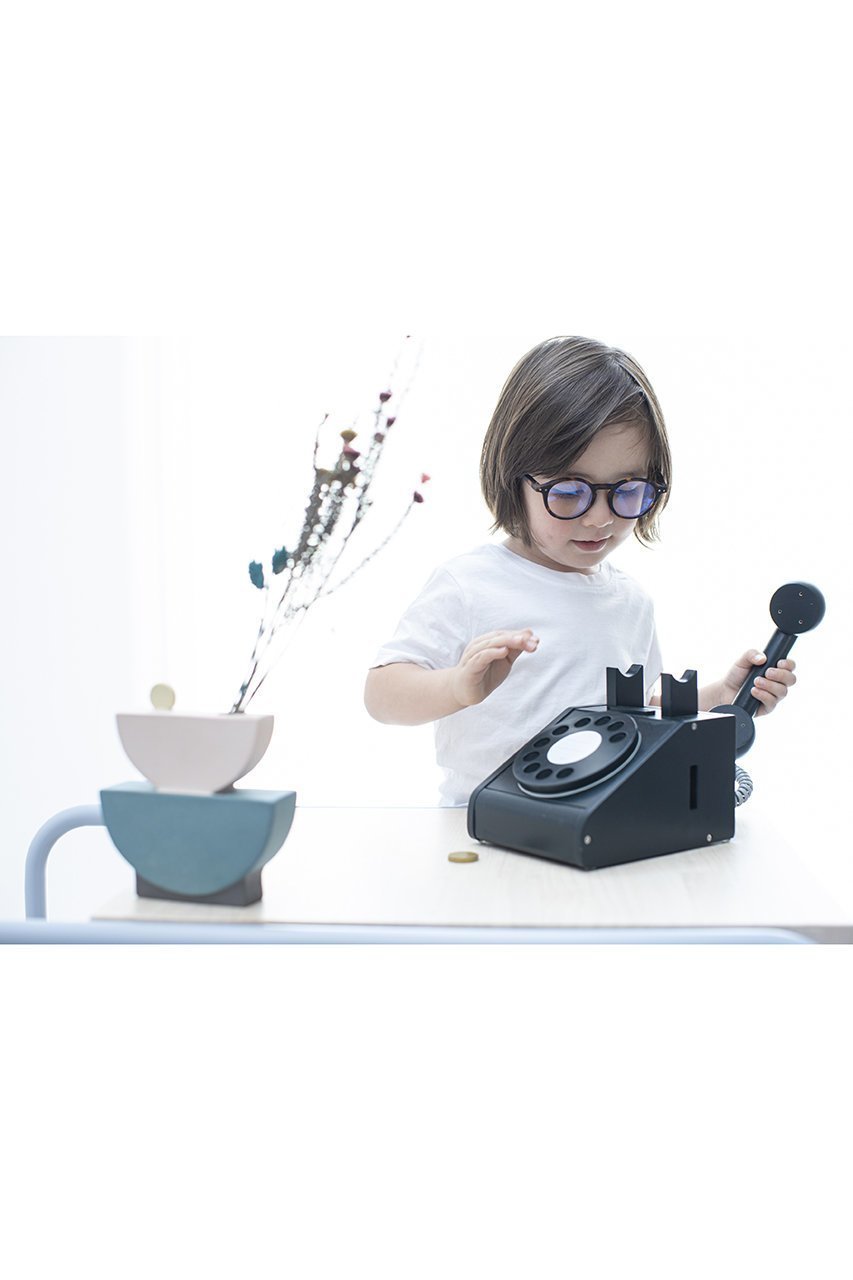 【キコ アンド ジジ/kiko+ & gg / GOODS】の【KIDS】telephone(テレフォン) インテリア・キッズ・メンズ・レディースファッション・服の通販 founy(ファニー) 　コイン　Coin, Coin Design　フォルム　Silhouette, Form　ブラック|ID: prp329100004948876 ipo3291000000037135975