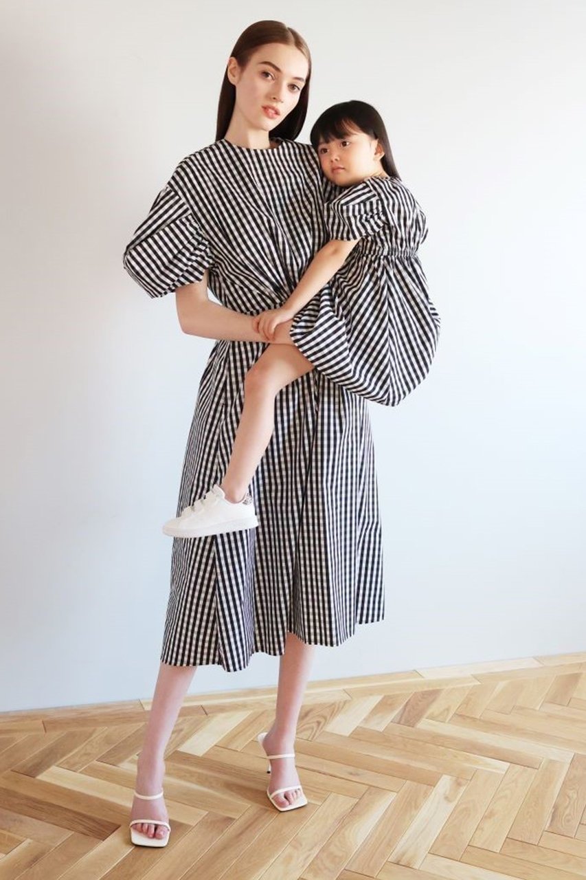 【アミカ/AMICA / KIDS】の【KIDS】ギンガムチェックドレスミニ チェック 人気、トレンドファッション・服の通販 founy(ファニー) 　ファッション　Fashion　キッズファッション　Fashion for Kids　ワンピース　Dresses　ギンガム　Gingham, Gingham Fabric　シンプル　Simple, Minimal　チェック　Check, Plaid, Tartan　チュニック　Tunic, Long Top　ドレス　Dress, One-Piece　エレガント 上品　Elegant　旅行　Travel　other-2|ID: prp329100004948895 ipo3291000000037136168