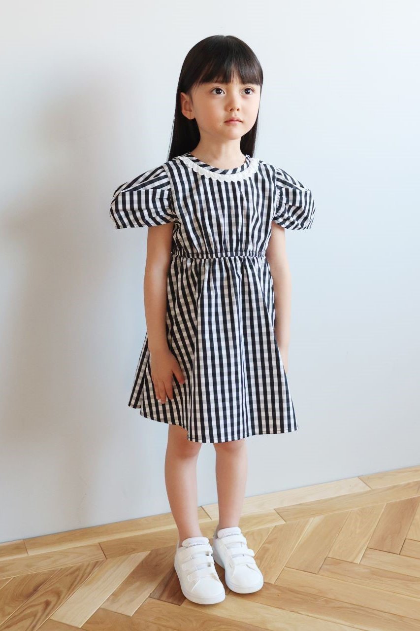 【アミカ/AMICA / KIDS】の【KIDS】ギンガムチェックドレスミニ チェック 人気、トレンドファッション・服の通販 founy(ファニー) 　ファッション　Fashion　キッズファッション　Fashion for Kids　ワンピース　Dresses　ギンガム　Gingham, Gingham Fabric　シンプル　Simple, Minimal　チェック　Check, Plaid, Tartan　チュニック　Tunic, Long Top　ドレス　Dress, One-Piece　エレガント 上品　Elegant　旅行　Travel　other-5|ID: prp329100004948895 ipo3291000000037136171