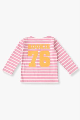 【ロンハーマン/Ron Herman / KIDS】の【KIDS】【RH別注】【PETIT BATEAU】マリニエール ロングスリーブTシャツ(3-5Y) 大人の最旬トレンドファッション＆コーディネート founy(ファウニー) ファッション Fashion キッズファッション Fashion for Kids トップス・カットソー Cut & Sew Tops スペシャル Special, Limited Edition スリーブ Sleeve, Long Sleeve / Short Sleeve プリント Print, Printed Pattern ボーダー Border, Stripe ロング Long, Long-Length 別注 Limited Edition, Custom Order |ID:prp329100004948907