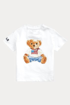 【ラルフローレン/RALPH LAUREN / KIDS】の【KIDS】【POLO RALPH LAUREN】Polo ベア コットン ジャージー Tシャツ 人気、トレンドファッション・服の通販 founy(ファニー) ファッション Fashion キッズファッション Fashion for Kids トップス・カットソー Cut & Sew Tops セーター Sweater, Knitwear チェーン Chain, Chain Strap バンダナ Bandana, Head Scarf プリント Print, Printed Pattern ベビー Baby, Babywear |ID:prp329100004948910