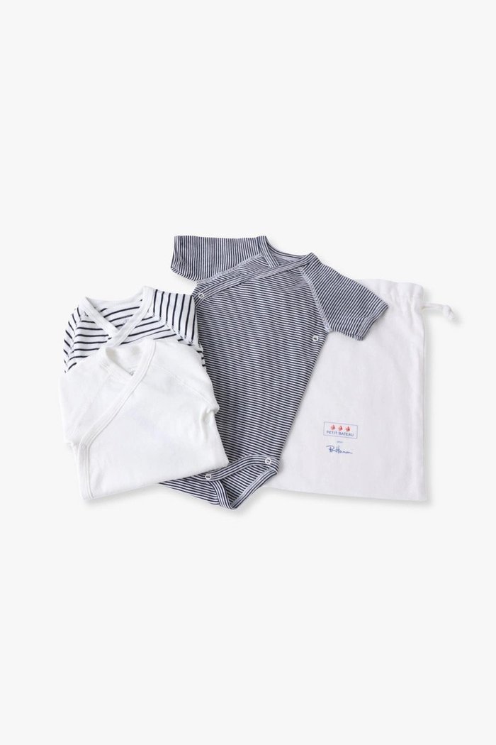 【その他のブランド/Other】の【BABY】【RH別注】【PETIT BATEAU】ハーブ スリーブ ロンパースセット インテリア・キッズ・メンズ・レディースファッション・服の通販 founy(ファウニー) https://founy.com/ ファッション Fashion キッズファッション Fashion for Kids ギフト プレゼント Gift / Present クラシック Classic, Timeless Style スペシャル Special, Limited Edition スリーブ Sleeve, Long Sleeve / Short Sleeve プリント Print, Printed Pattern ベビー Baby, Babywear ボーダー Border, Stripe ロンパース Romper, Jumpsuit 別注 Limited Edition, Custom Order 半袖 Short Sleeve, Half Sleeve 定番 Standard, Basic Item |ID: prp329100004948919 ipo3291000000037136296