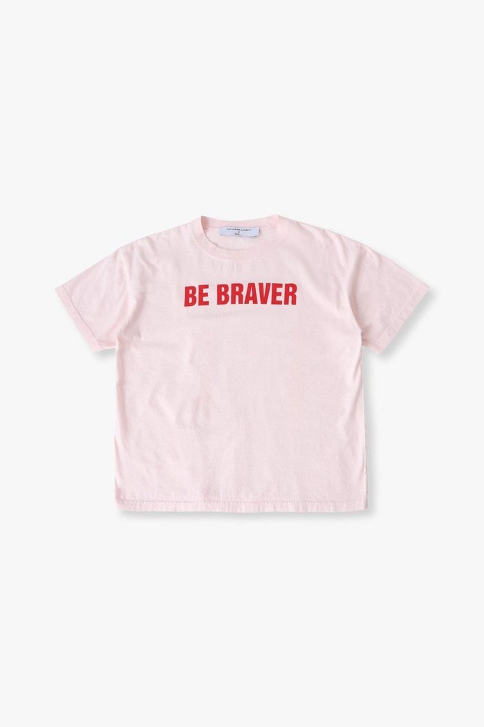 【その他のブランド/Other】の【KIDS】【RH別注】【KATHARINE HAMNETT】BE BRAVER ビッグTシャツ インテリア・キッズ・メンズ・レディースファッション・服の通販 founy(ファウニー) https://founy.com/ ファッション Fashion キッズファッション Fashion for Kids トップス・カットソー Cut & Sew Tops ビッグ Big, Oversized 別注 Limited Edition, Custom Order |ID: prp329100004948927 ipo3291000000037136353