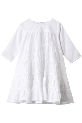 【マーレット/Merlette / KIDS】の【KIDS】SOLIMAN ENFANT ティアードドレス ホワイト 140 大人の最旬トレンドファッション＆コーディネート founy(ファウニー) ファッション Fashion キッズファッション Fashion for Kids ワンピース Dresses 定番 Standard, Basic Item |ID:prp329100004948947