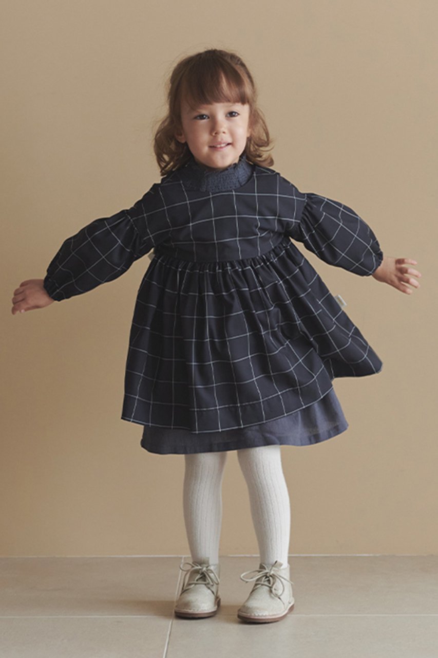 【マールマール/MARLMARL / KIDS】の【BABY】お食事エプロン eureka graph black 80-90cm 人気、トレンドファッション・服の通販 founy(ファニー) 　ファッション　Fashion　キッズファッション　Fashion for Kids　シンプル　Simple, Minimal　タフタ　Taffeta, Structured Fabric　ドレス　Dress, One-Piece　リボン　Ribbon, Bow　ワンポイント　One Point, Statement Accent　軽量　Lightweight, Ultra Light　other-7|ID: prp329100004948985 ipo3291000000037136879
