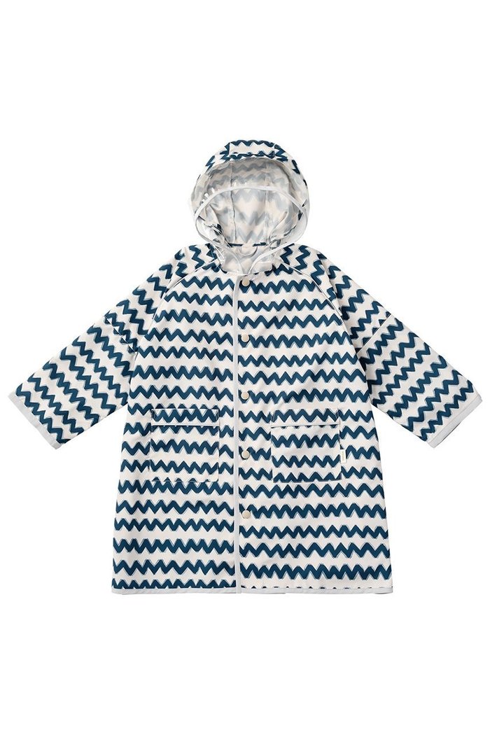 【マールマール/MARLMARL / KIDS】の【KIDS】rain coat shimashima 100-120cm インテリア・キッズ・メンズ・レディースファッション・服の通販 founy(ファニー) https://founy.com/ ファッション Fashion キッズファッション Fashion for Kids アウター Coat Outerwear /Kids インナー Innerwear フロント Front, Front Design プリーツ Pleats, Pleated リュック Backpack, Rucksack ループ Loop, Loop Knit ロング Long, Long-Length おすすめ Recommended / Our Picks |ID: prp329100004948994 ipo3291000000037136980