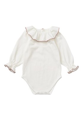 【マールマール/MARLMARL / KIDS】の【BABY】bodysuits pintuck frill 人気、トレンドファッション・服の通販 founy(ファニー) ファッション Fashion キッズファッション Fashion for Kids おすすめ Recommended / Our Picks カットソー Cut and Sewn Top スーツ Suit, Formalwear ハーフ Half, Half-Length フリル Frill, Ruffle ベビー Baby, Babywear ロンパース Romper, Jumpsuit エレガント 上品 Elegant |ID:prp329100004949044