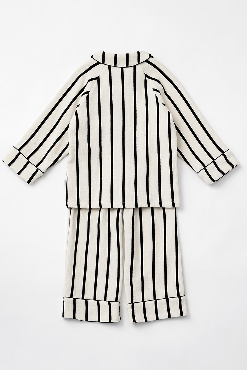 【マールマール/MARLMARL / KIDS】の【KIDS】ナイトウェア calmy stripe/110-120 110-120cm 人気、トレンドファッション・服の通販 founy(ファニー) 　ファッション　Fashion　キッズファッション　Fashion for Kids　トップス・カットソー　Cut & Sew Tops　セパレート　Separate, Two-Piece　パイピング　Piping, Trim Design　ベビー　Baby, Babywear　other-2|ID: prp329100004949067 ipo3291000000037137690