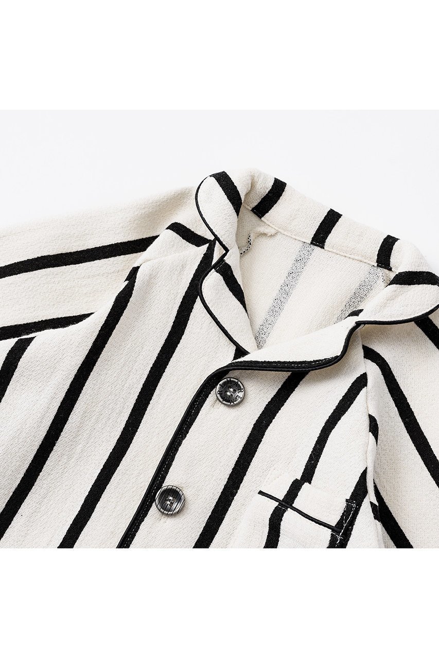 【マールマール/MARLMARL / KIDS】の【KIDS】ナイトウェア calmy stripe/110-120 110-120cm 人気、トレンドファッション・服の通販 founy(ファニー) 　ファッション　Fashion　キッズファッション　Fashion for Kids　トップス・カットソー　Cut & Sew Tops　セパレート　Separate, Two-Piece　パイピング　Piping, Trim Design　ベビー　Baby, Babywear　other-5|ID: prp329100004949067 ipo3291000000037137697