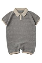 【マールマール/MARLMARL / KIDS】の【BABY】knit polo rompers ai 70-80cm nezu|ID: prp329100004949171 ipo3291000000037138574