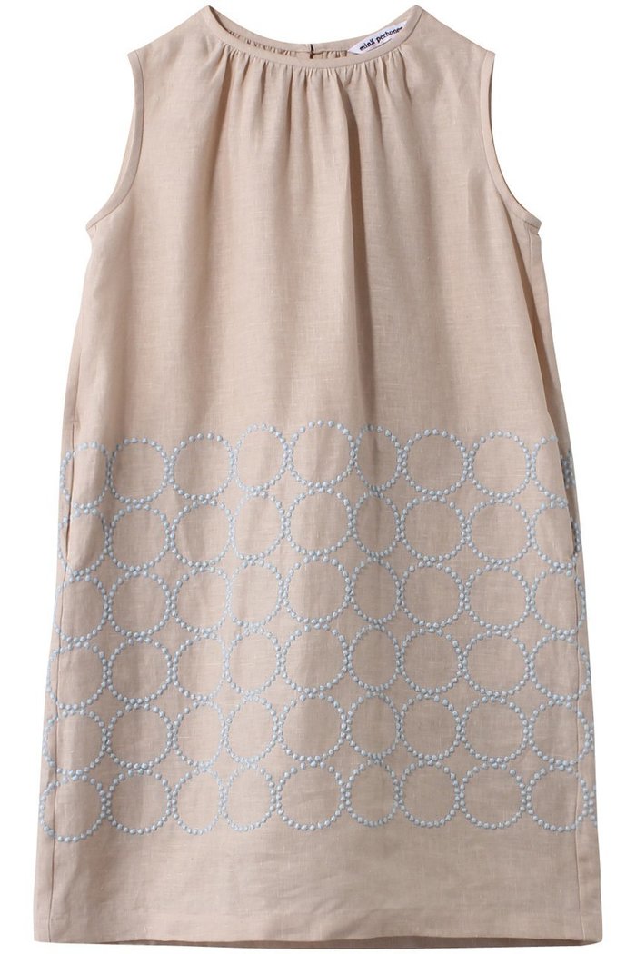 【ミナ ペルホネン/mina perhonen / KIDS】の【KIDS】tambourine ワンピース ライトグリーン 130/8Y インテリア・キッズ・メンズ・レディースファッション・服の通販 founy(ファニー) https://founy.com/ ファッション Fashion キッズファッション Fashion for Kids ワンピース Dresses ギャザー Gathered, Ruffled ノースリーブ Sleeveless, No-Sleeve パーティ Party, Party Style フェミニン Feminine, Girly リネン Linen, Linen Fabric |ID: prp329100004949203 ipo3291000000037138886