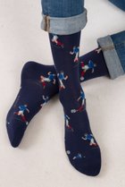 【ブルーフォレ/BLEUFORET / MEN】の【MEN】7137 サッカーモチーフソックス ネイビー|ID: prp329100004949219 ipo3291000000037139015