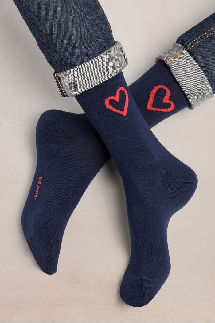 【ブルーフォレ/BLEUFORET / MEN】の【MEN】2239 ハートラインクルーソックス インテリア・キッズ・メンズ・レディースファッション・服の通販 founy(ファニー) https://founy.com/ ファッション Fashion メンズファッション Fashion for Men ソックス Socks, Hosiery モチーフ Motif, Design Theme ワンポイント One Point, Statement Accent |ID: prp329100004949220 ipo3291000000037139016