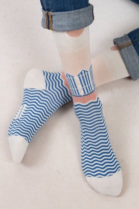 【ブルーフォレ/BLEUFORET / MEN】の【MEN】7126 フレンチリゾートコットンソックス 人気、トレンドファッション・服の通販 founy(ファニー) ファッション Fashion メンズファッション Fashion for Men グラフィック Graphic, Graphic Design ソックス Socks, Hosiery フィット Fit, Slim Fit メンズ Men's, Menswear 春 Spring |ID:prp329100004949225