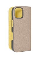 【ボナベンチュラ/BONAVENTURA】のiPhone17 ダイアリーケース シュリンクレザー グレージュ×イエロー|ID: prp329100004949303 ipo3291000000037139727