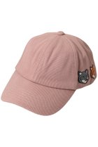 【メゾン キツネ/MAISON KITSUNE】の【UNISEX】DOUBLE FOX HEAD FADED キャップ フェイディドピンククレイ|ID: prp329100004949350 ipo3291000000037140317