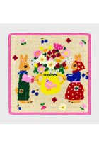 【ビーピービーピー/bpbp】の【UNISEX】【布川愛子】シェニール織ハンカチ うさぎたちと花瓶|ID: prp329100004949391 ipo3291000000037140848