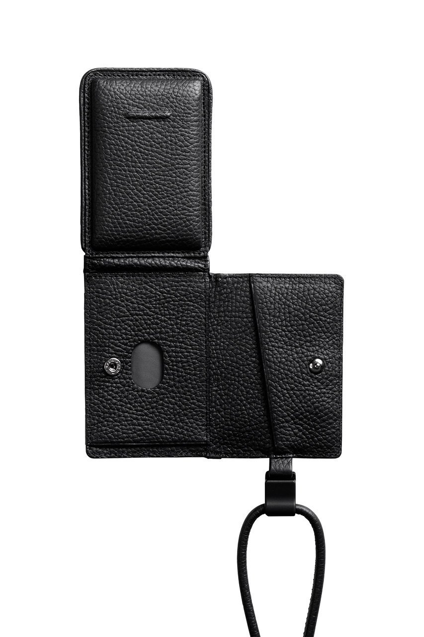 【オブジェクツアイオー/objcts.io】のデタッチャブルストラップ付レザーウォレット(iPhoneアクセサリー ) インテリア・キッズ・メンズ・レディースファッション・服の通販 founy(ファニー) 　ファッション　Fashion　レディースファッション　Fashion for Women　iPhone アイフォーン　iPhone　ユニセックス　Unisex, Genderless　アクセサリー　Fashion Accessories　コイン　Coin, Coin Design　ポケット　Pocket, Pocket Detail　ポーチ　Pouch, Small Case　マグネット　Magnet, Magnetic Closure　ラップ　Wrap, Wrap Design　財布　Wallet, Purse　ブラック|ID: prp329100004949482 ipo3291000000037141917