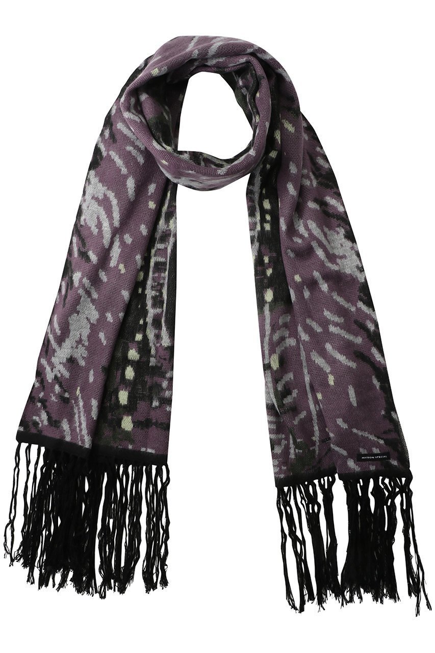 【メゾンスペシャル/MAISON SPECIAL】の【UNISEX】アブストラクトJQDマフラー インテリア・キッズ・メンズ・レディースファッション・服の通販 founy(ファニー) 　ファッション　Fashion　レディースファッション　Fashion for Women　ストール　Soft & Warm Scarves　マフラー・スヌード / 冬小物の定番　Scarves & Mufflers　ユニセックス　Unisex, Genderless　おすすめ　Recommended / Our Picks　なめらか　Smooth, Silky Texture　ギフト プレゼント　Gift / Present　ストール　Stole, Wrap　ドット　Polka Dot, Dot Pattern　フリンジ　Fringe, Tassel　マフラー　Scarf, Muffler　モチーフ　Motif, Design Theme　エレガント 上品　Elegant　MLT3(マルチカラー3)|ID: prp329100004949490 ipo3291000000037142070