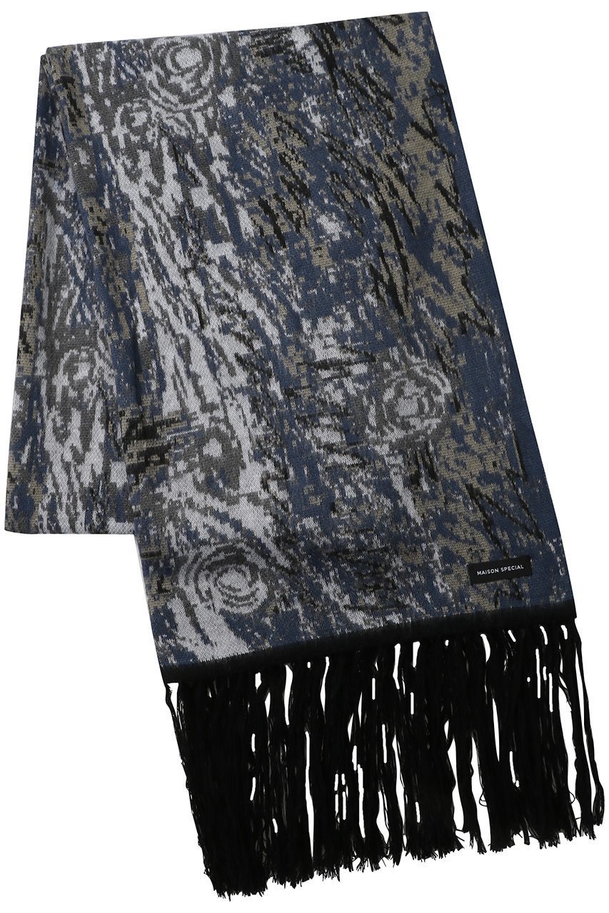 【メゾンスペシャル/MAISON SPECIAL】の【UNISEX】アブストラクトJQDマフラー 人気、トレンドファッション・服の通販 founy(ファニー) 　ファッション　Fashion　レディースファッション　Fashion for Women　ストール　Soft & Warm Scarves　マフラー・スヌード / 冬小物の定番　Scarves & Mufflers　ユニセックス　Unisex, Genderless　おすすめ　Recommended / Our Picks　なめらか　Smooth, Silky Texture　ギフト プレゼント　Gift / Present　ストール　Stole, Wrap　ドット　Polka Dot, Dot Pattern　フリンジ　Fringe, Tassel　マフラー　Scarf, Muffler　モチーフ　Motif, Design Theme　エレガント 上品　Elegant　other-3|ID: prp329100004949490 ipo3291000000037142074