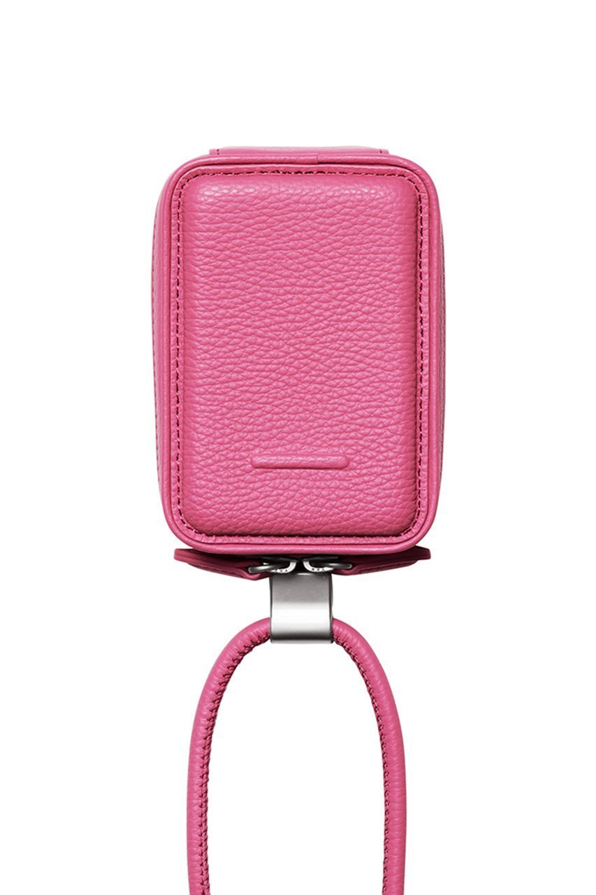 【オブジェクツアイオー/objcts.io】のデタッチャブルストラップ付レザーマイクロバッグ(iPhoneアクセサリー ) インテリア・キッズ・メンズ・レディースファッション・服の通販 founy(ファニー) 　ファッション　Fashion　レディースファッション　Fashion for Women　iPhone アイフォーン　iPhone　ユニセックス　Unisex, Genderless　アクセサリー　Fashion Accessories　ポーチ　Pouch, Small Case　マグネット　Magnet, Magnetic Closure　ラップ　Wrap, Wrap Design　財布　Wallet, Purse　ショッキングピンク|ID: prp329100004949493 ipo3291000000037142139