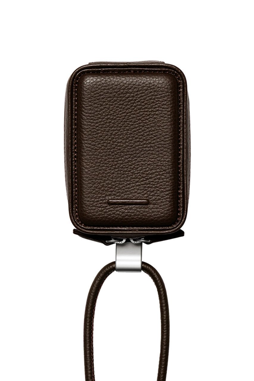 【オブジェクツアイオー/objcts.io】のデタッチャブルストラップ付レザーマイクロバッグ(iPhoneアクセサリー ) インテリア・キッズ・メンズ・レディースファッション・服の通販 founy(ファニー) 　ファッション　Fashion　レディースファッション　Fashion for Women　iPhone アイフォーン　iPhone　ユニセックス　Unisex, Genderless　アクセサリー　Fashion Accessories　ポーチ　Pouch, Small Case　マグネット　Magnet, Magnetic Closure　ラップ　Wrap, Wrap Design　財布　Wallet, Purse　ダークブラウン|ID: prp329100004949493 ipo3291000000037142141