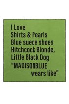 【マディソンブルー/MADISONBLUE】の【UNISEX】MESSAGE BLANKET メッセージブランケット グリーン|ID: prp329100004949672 ipo3291000000037143681