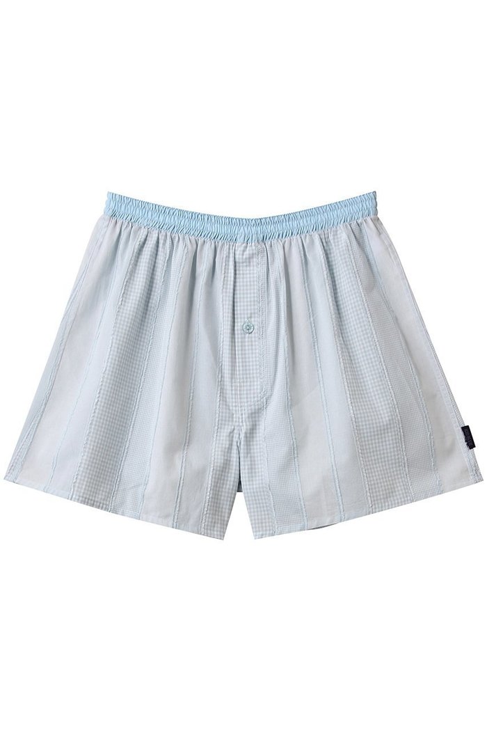 【キッドブルー/KID BLUE / MEN】の【MEN】ストライプギンガムトランクス インテリア・キッズ・メンズ・レディースファッション・服の通販 founy(ファウニー) https://founy.com/ ファッション Fashion メンズファッション Fashion for Men アンダー Underwear Essentials ギンガム Gingham, Gingham Fabric ショーツ Shorts, Short Pants シンプル Simple, Minimal ストライプ Stripe, Striped Pattern リラックス Relax, Relaxed Fit エレガント 上品 Elegant 夏 Summer 春 Spring S/S・春夏 SS, Spring/Summer, Warm Season |ID: prp329100004949895 ipo3291000000037145470