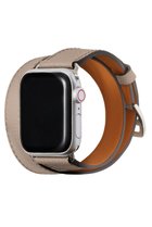 【ボナベンチュラ/BONAVENTURA】のダブルトゥール Apple Watch レザーバンド ノービレレザー (アダプター:シルバー) グレージュ|ID: prp329100004949946 ipo3291000000037145856