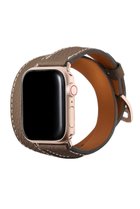 【ボナベンチュラ/BONAVENTURA】のダブルトゥール Apple Watch レザーバンド シュリンクレザー (アダプター:ゴールド) エトープ|ID: prp329100004950038 ipo3291000000037146503