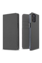 【ボナベンチュラ/BONAVENTURA】のiPhone12/12Pro ダイアリーケース シュリンクレザー チャコールグレー|ID: prp329100004950044 ipo3291000000037146543
