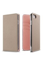 【ボナベンチュラ/BONAVENTURA】のiPhoneSE/8/7/6s/6 ダイアリーケース シュリンクレザー グレージュ x コーラル|ID: prp329100004950045 ipo3291000000037146561