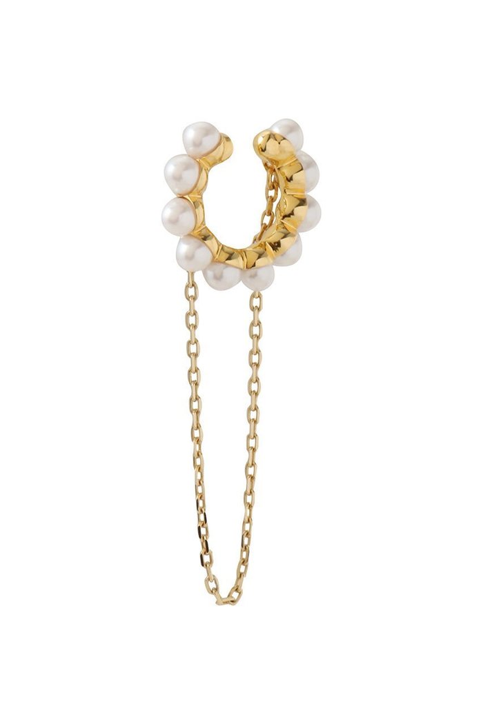 【プラス ヴァンドーム/Plus Vendome】の【ELLE SHOP限定】PEARL イヤーカフ(片耳用) インテリア・キッズ・メンズ・レディースファッション・服の通販 founy(ファウニー) https://founy.com/ ファッション Fashion レディースファッション Fashion for Women ジュエリー Jewelry ファッションリング Fashion Rings イヤリング・フープ・ドロップタイプ Hoop, Drop & Clip Earrings イヤリング Earrings イヤーカフ Ear Cuffs チェーン Chain, Chain Strap パール Pearl, Pearl Accent メタル Metal, Metal Parts リュクス Luxury, Elegant, High-End, Chic 片耳 One-Ear, Single Earring |ID: prp329100004950531 ipo3291000000037150466