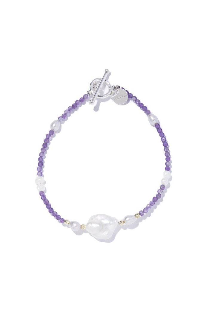【ルボンボン/les bonbon】のamethyst dreamy ブレスレット インテリア・キッズ・メンズ・レディースファッション・服の通販 founy(ファウニー) https://founy.com/ ファッション Fashion レディースファッション Fashion for Women ジュエリー Jewelry チェーン＆カフブレスレット Cuff & Chain Bracelets バングル・カフブレスレット Bangles & Cuff Bracelets デニム Denim, Jeans Material パール Pearl, Pearl Accent ブレスレット Bracelet, Wristband リネン Linen, Linen Fabric |ID: prp329100004950588 ipo3291000000037150934