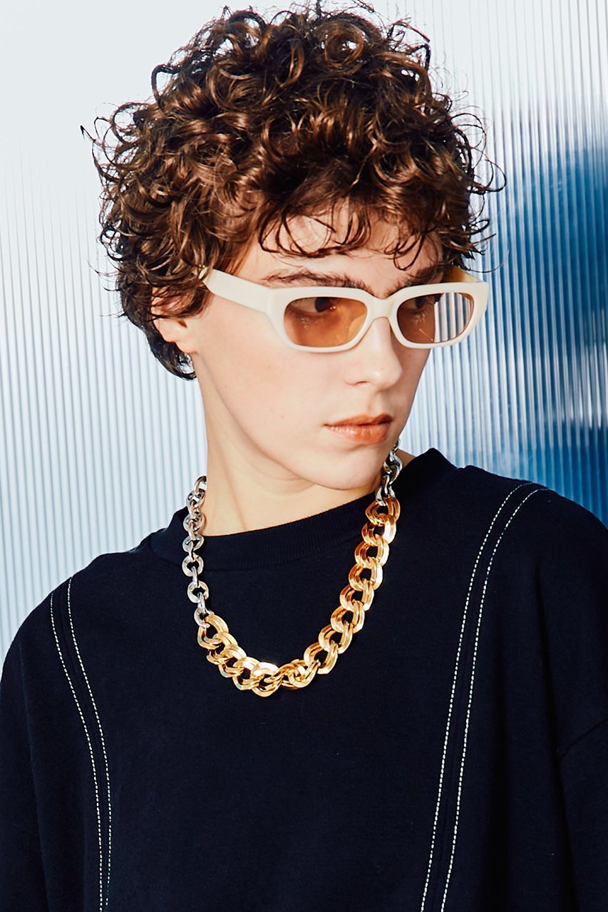 【メゾンスペシャル/MAISON SPECIAL】のバイカラーチェーンショートネックレス 人気、トレンドファッション・服の通販 founy(ファニー) 　ファッション　Fashion　レディースファッション　Fashion for Women　ジュエリー　Jewelry　ネックレス　Necklaces & Pendants　おすすめ　Recommended / Our Picks　シルバー　Silver, Metallic Silver　シンプル　Simple, Minimal　チェーン　Chain, Chain Strap　ネックレス　Necklace, Pendant Necklace　フェイス　Face, Facial Design　フロント　Front, Front Design　other-6|ID: prp329100004950652 ipo3291000000037151328