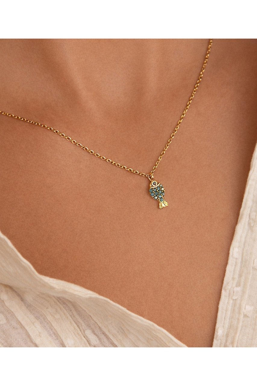 【バイ サン スワサント キャトル パリ/by 164 PARIS】のPOISSONネックレス 人気、トレンドファッション・服の通販 founy(ファニー) 　ファッション　Fashion　レディースファッション　Fashion for Women　ジュエリー　Jewelry　ネックレス　Necklaces & Pendants　ターコイズ　Turquoise, Blue-Green　チェーン　Chain, Chain Strap　ネックレス　Necklace, Pendant Necklace　other-2|ID: prp329100004950698 ipo3291000000037151611