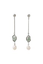 【アデル ビジュー/ADER bijoux】のLIGNE DE FUITE pearl long ピアス シルバー|ID: prp329100004950781 ipo3291000000037152151