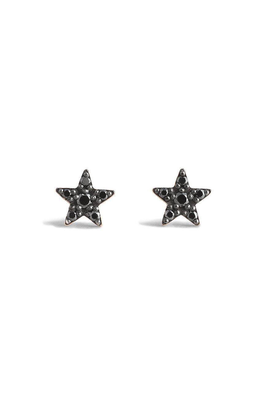 【プラス ヴァンドーム/Plus Vendome】のLUCKY STAR so black MICROTATTOO K10 ブラックダイヤモンド ピアス インテリア・キッズ・メンズ・レディースファッション・服の通販 founy(ファニー) 　ファッション　Fashion　レディースファッション　Fashion for Women　ジュエリー　Jewelry　ファッションリング　Fashion Rings　イヤリング・フープ・ドロップタイプ　Hoop, Drop & Clip Earrings　おすすめ　Recommended / Our Picks　イエロー　Yellow　イヤリング　Earrings　コレクション　Collection, Seasonal Line　ダイヤモンド　Diamond, Brilliant Cut　ゴールド|ID: prp329100004950797 ipo3291000000037152252